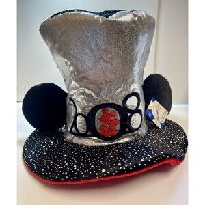 Disneyland Resort Paris Embroidered 2008 Metallic Mickey Mouse Top Hat New Rare